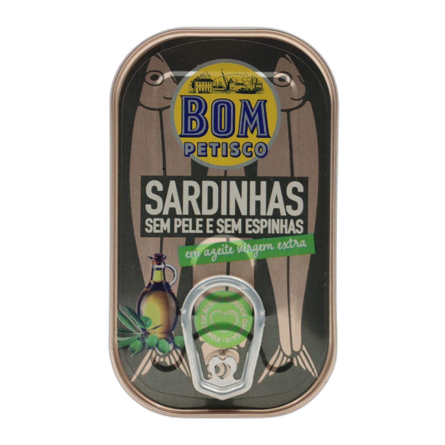 Bom Petisco sardines skinless and boneless in extra virgin olive oil