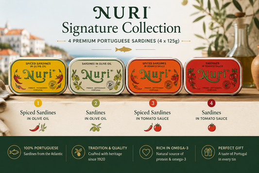 NURI Signature Collection – 4 Premium Portuguese Sardines (4 × 125g)