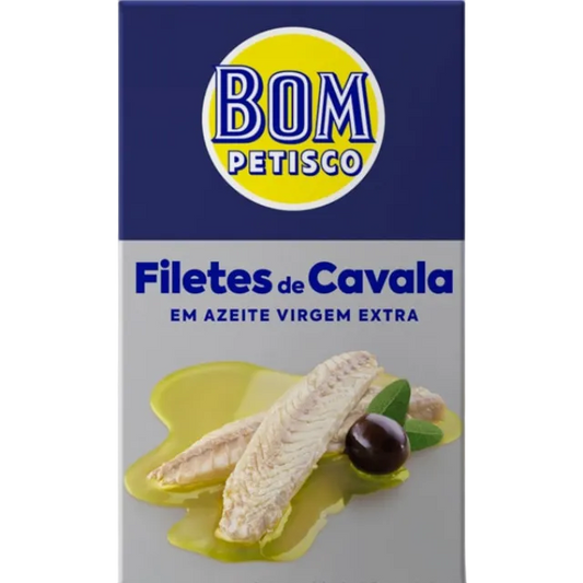 Bom Petisco Mackerel Fillets in Extra Virgin Olive Oil