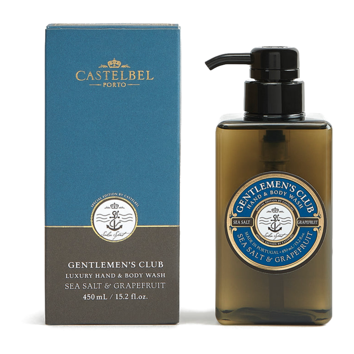 Gentlemen's Club Sea Salt & Grapefruit Hand Body Wash 450ml