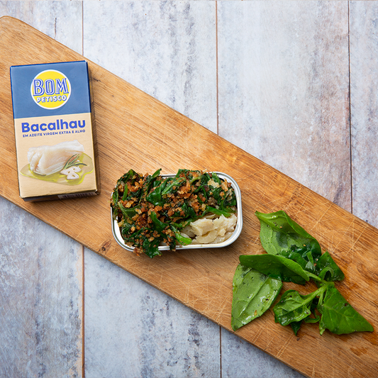 Bacalhau (Cod fish) in Extra Virgin Olive Oil and Garlic