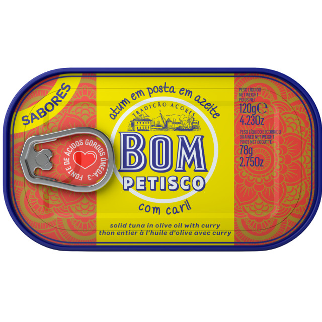Bom Petisco Tuna in Olive Oil with Curry